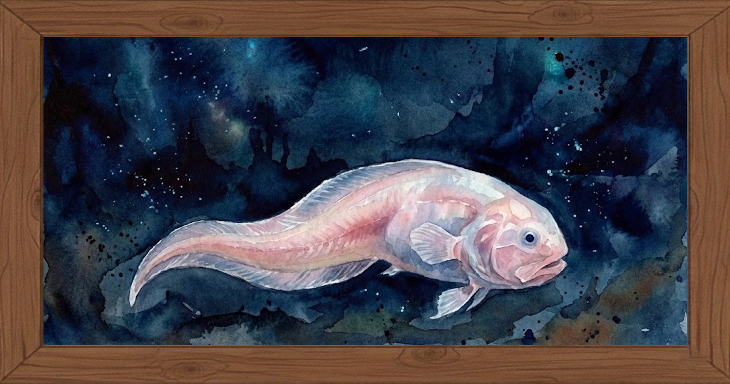 Dibujo de la especie Pez Caracol de las Marianas